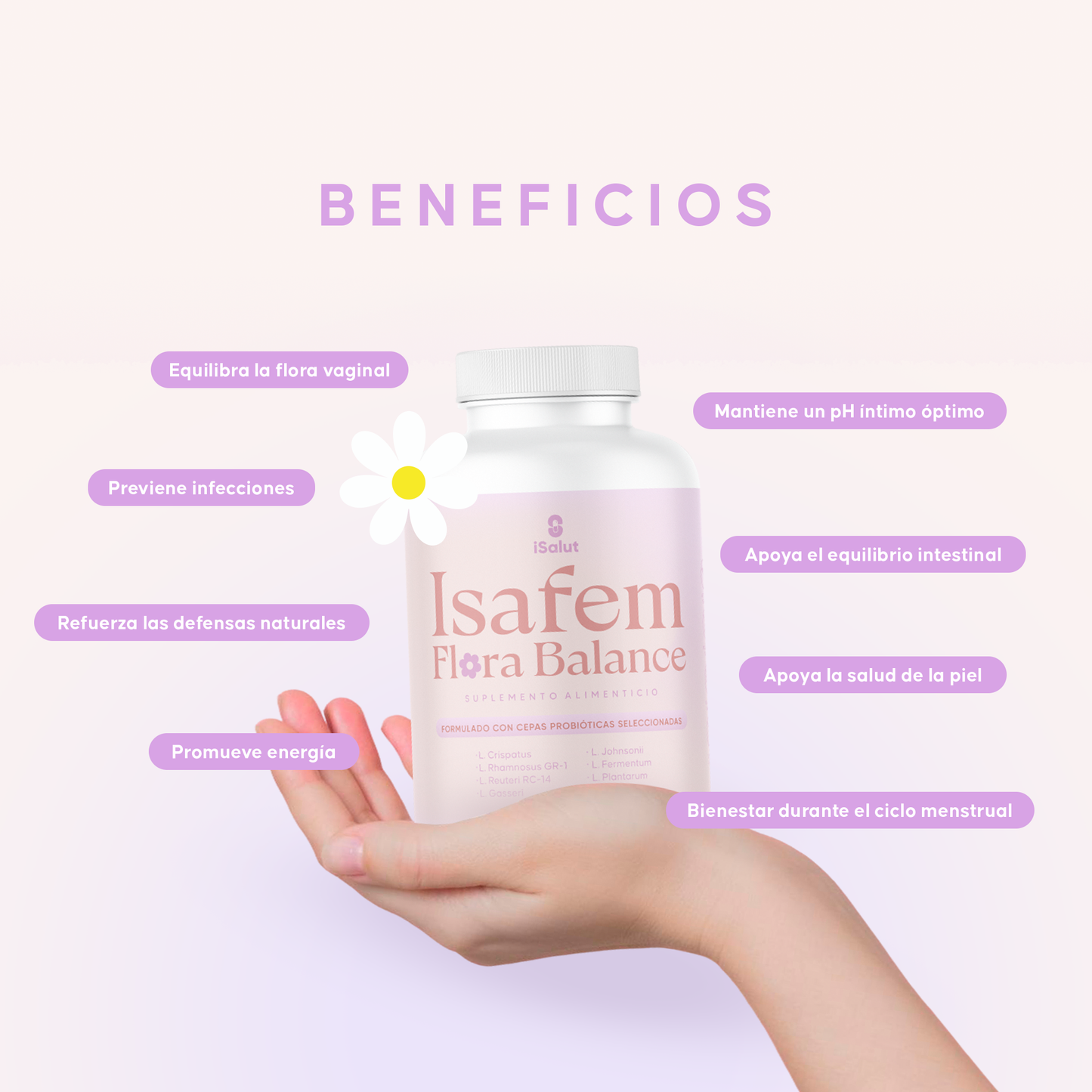 Prebióticos Suplemento Isafem Flora Balance