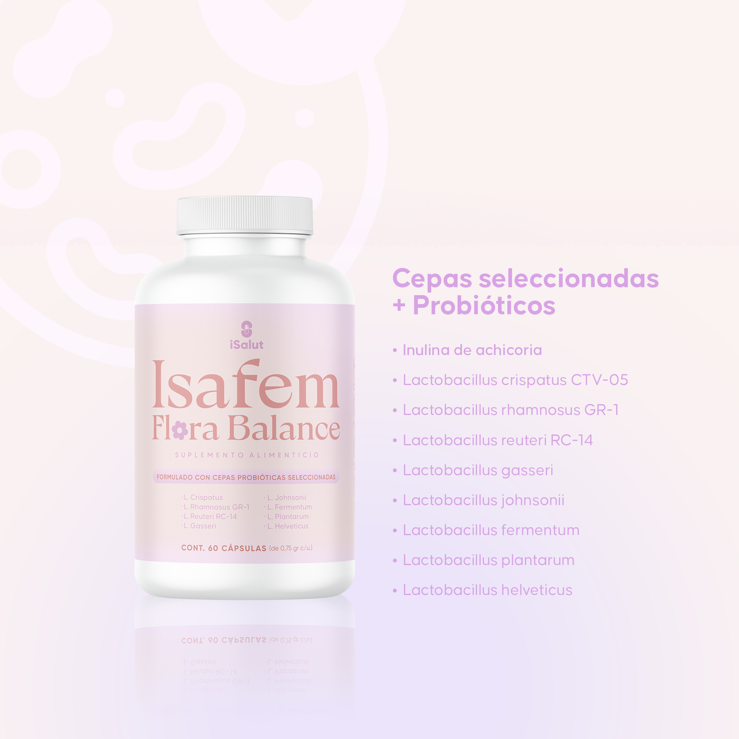 Prebióticos Suplemento Isafem Flora Balance