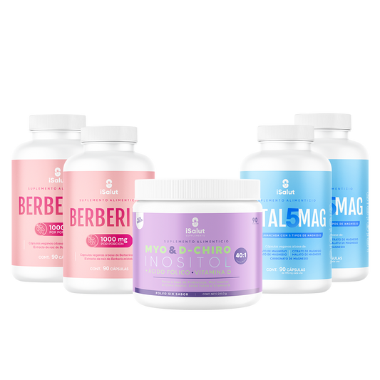 FULL KIT iSalut - Myo Inositol + 2 Berberinas + 2 Magnesios