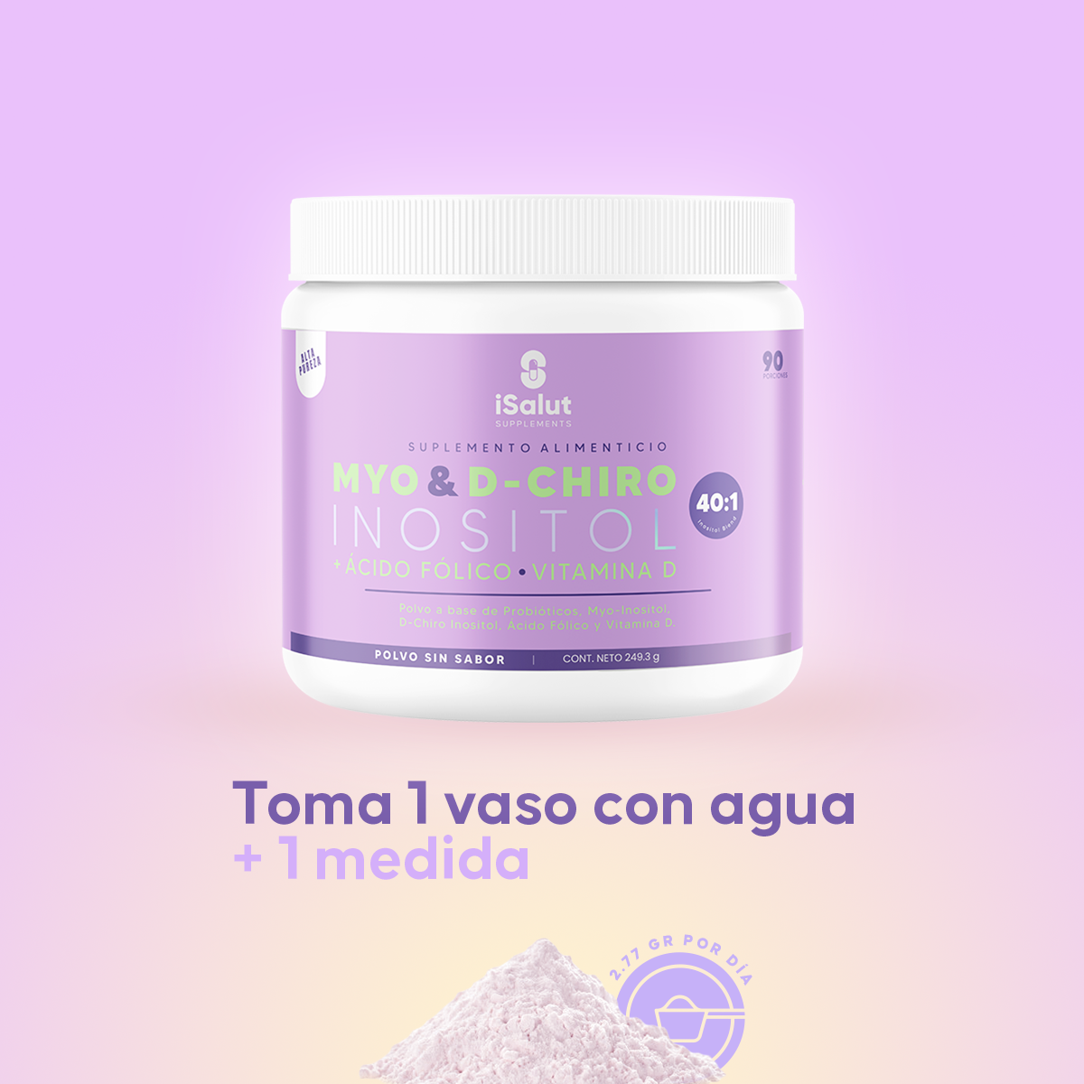Myo & D-Chiro Inositol 40:1 + Ácido Fólico y Vitamina D