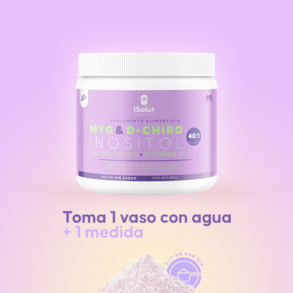 Myo & D-Chiro Inositol 40:1 + Ácido Fólico y Vitamina D