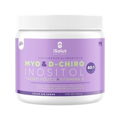 Myo & D-Chiro Inositol 40:1 + Ácido Fólico y Vitamina D